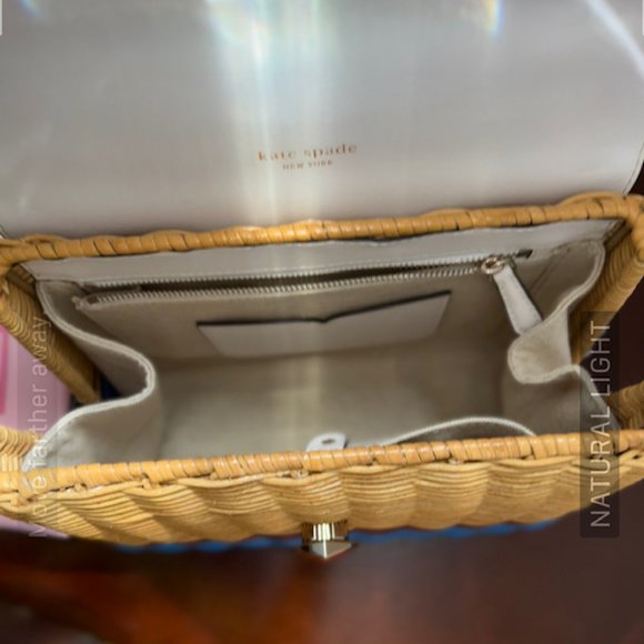 kate spade Bags Kate Spade Medium Opticwhite Romy Wicker With Top
